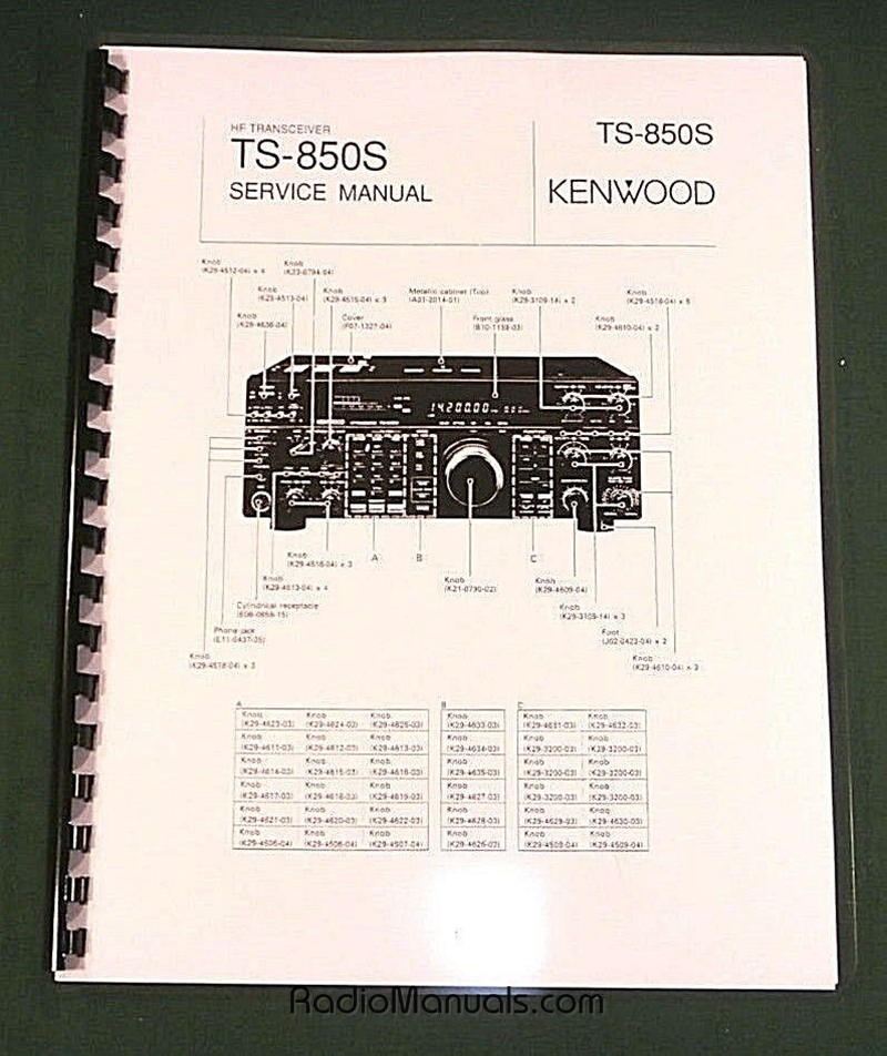 Kenwood TS-850S Service Manual - Click Image to Close